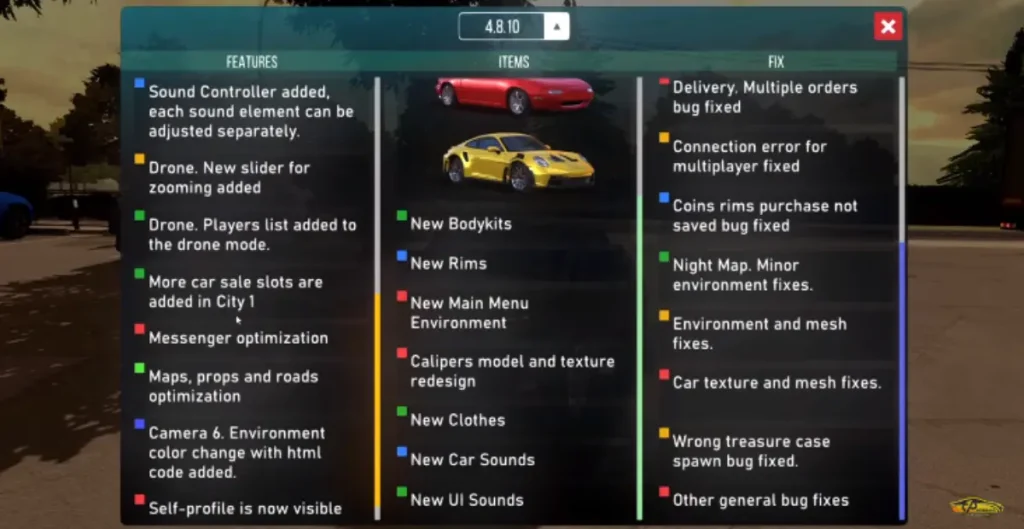 Update Car Parking Multiplayer Mod Apk